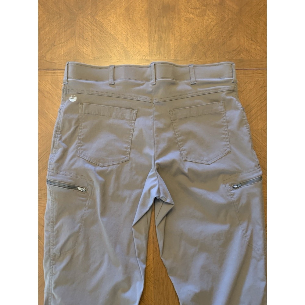 Wrangler Outdoor Summer Hiking Pants 36x29.5 Men's Tan Stretch Cargo Care 307 - Picture 9 of 16